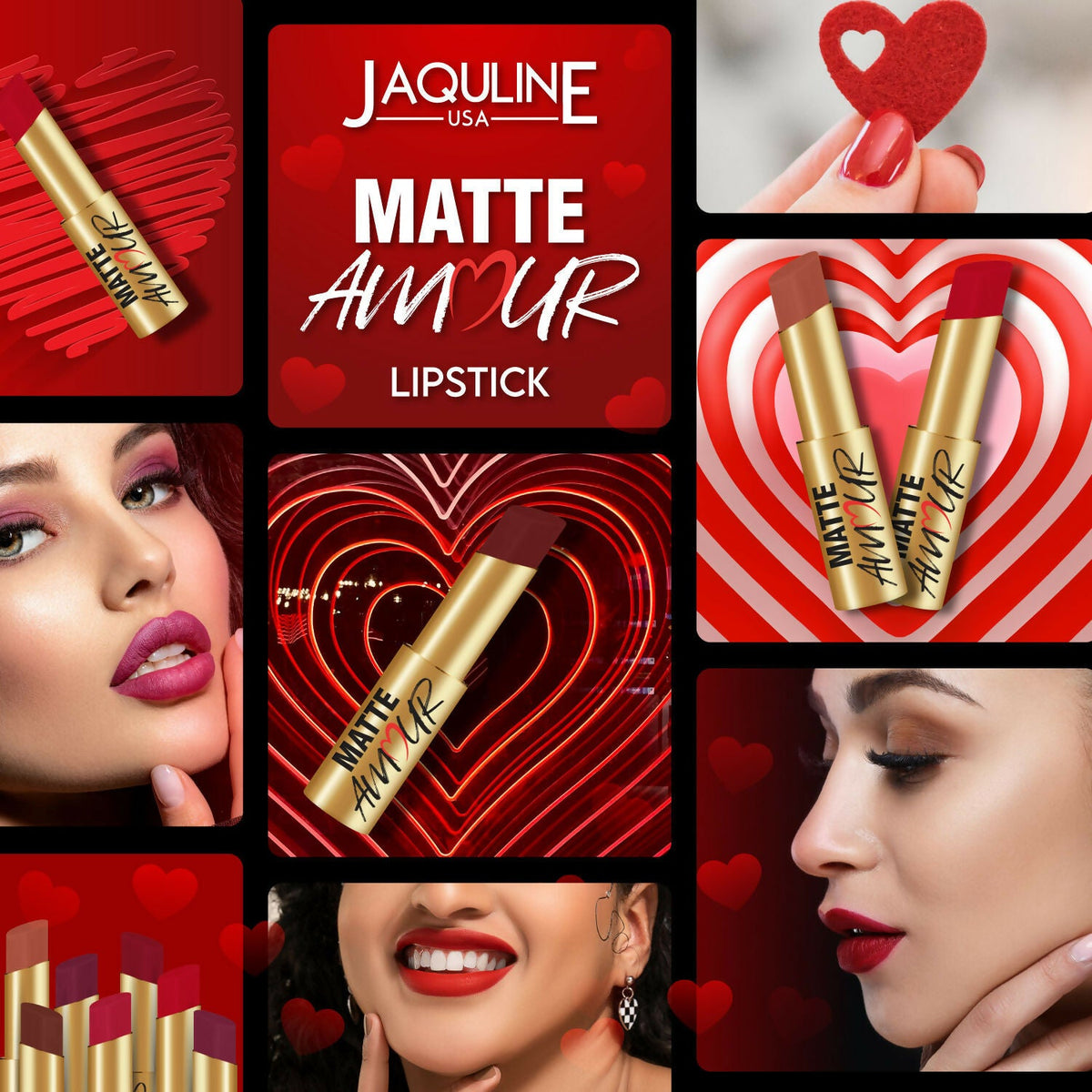 Image 3 of Jaquline USA Jusa Amour Matte Lipstick - Erotic 11