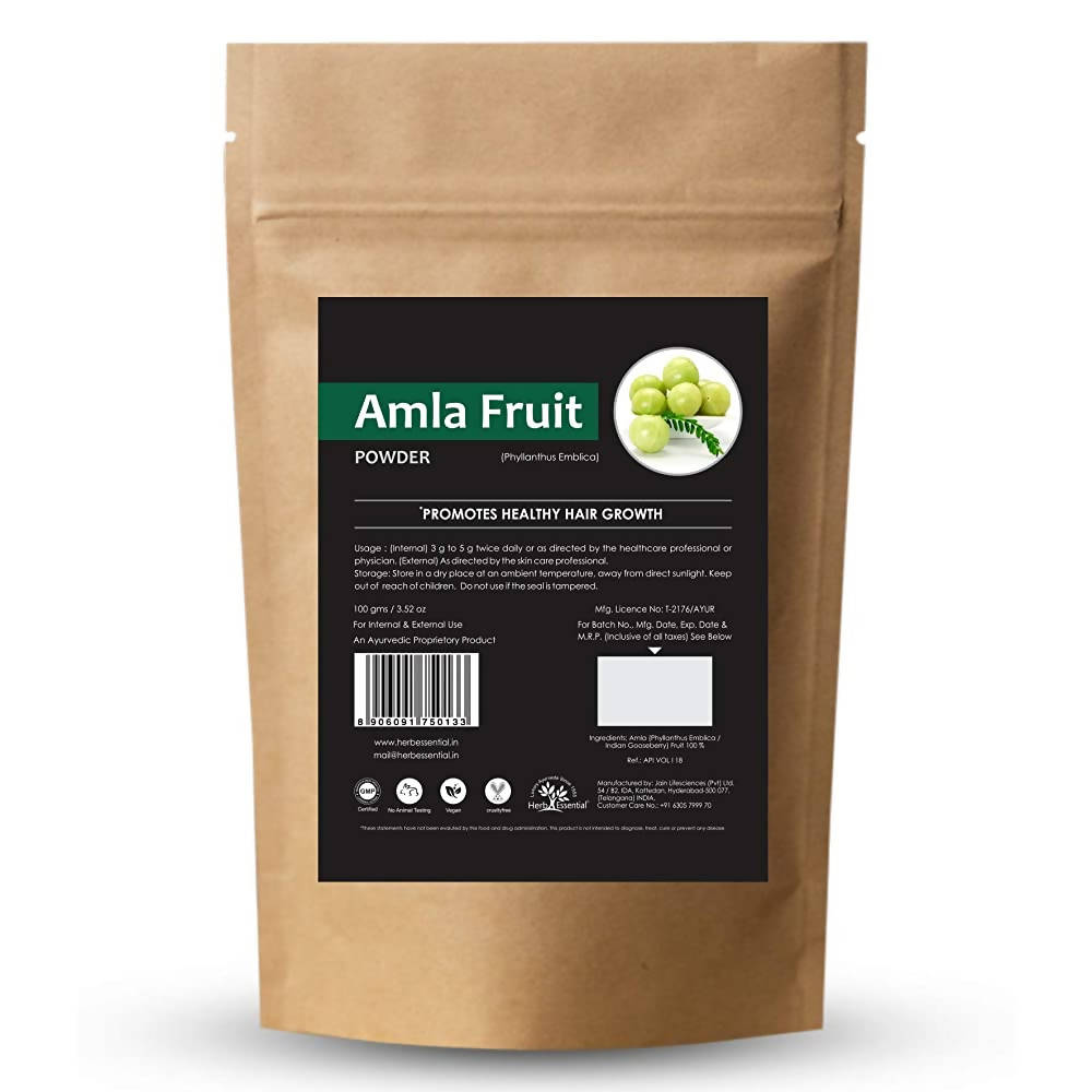 Image 1 of 100 gm for the product Herb Essential Amla Fruit Powder