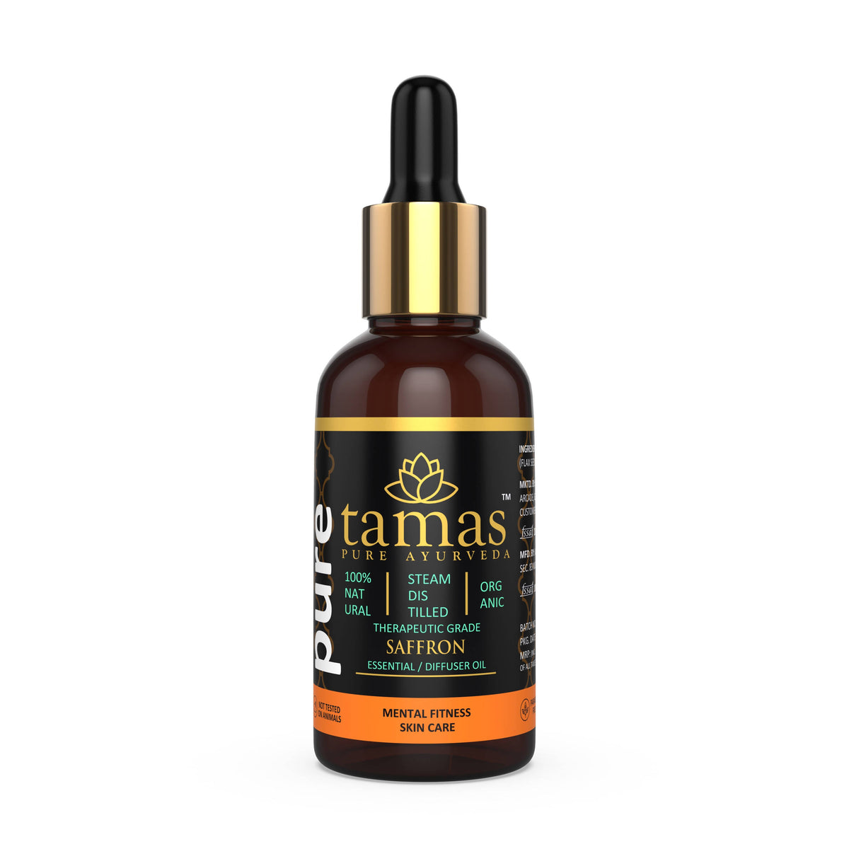 Image 1 of 15 ml / Pack of 1 for the product Tamas Pure Ayurveda Organic Saffron Essential Oil