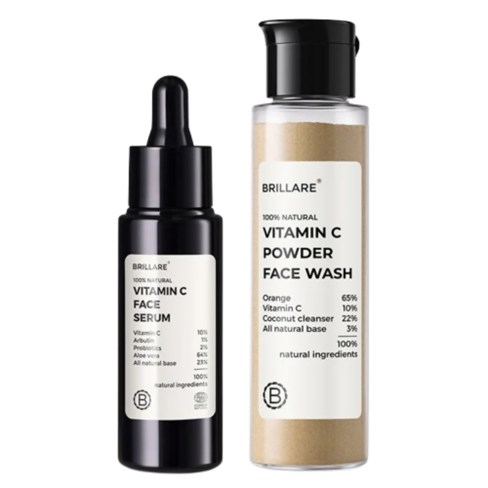 Image 1 of combo / Pack of 1 for the product Brillare 10% Vitamin C Face Serum & Vitamin C Powder Face Wash