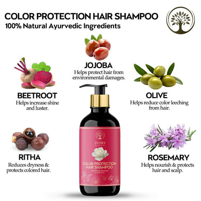 Image 3 of Ivory Natural Color Protection Hair Shampoo - Natural Solution For Coloured Hair
