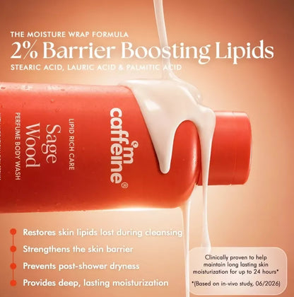 Image 9 of mCaffeine Lipid Rich Care Sage Wood Perfume Body Wash