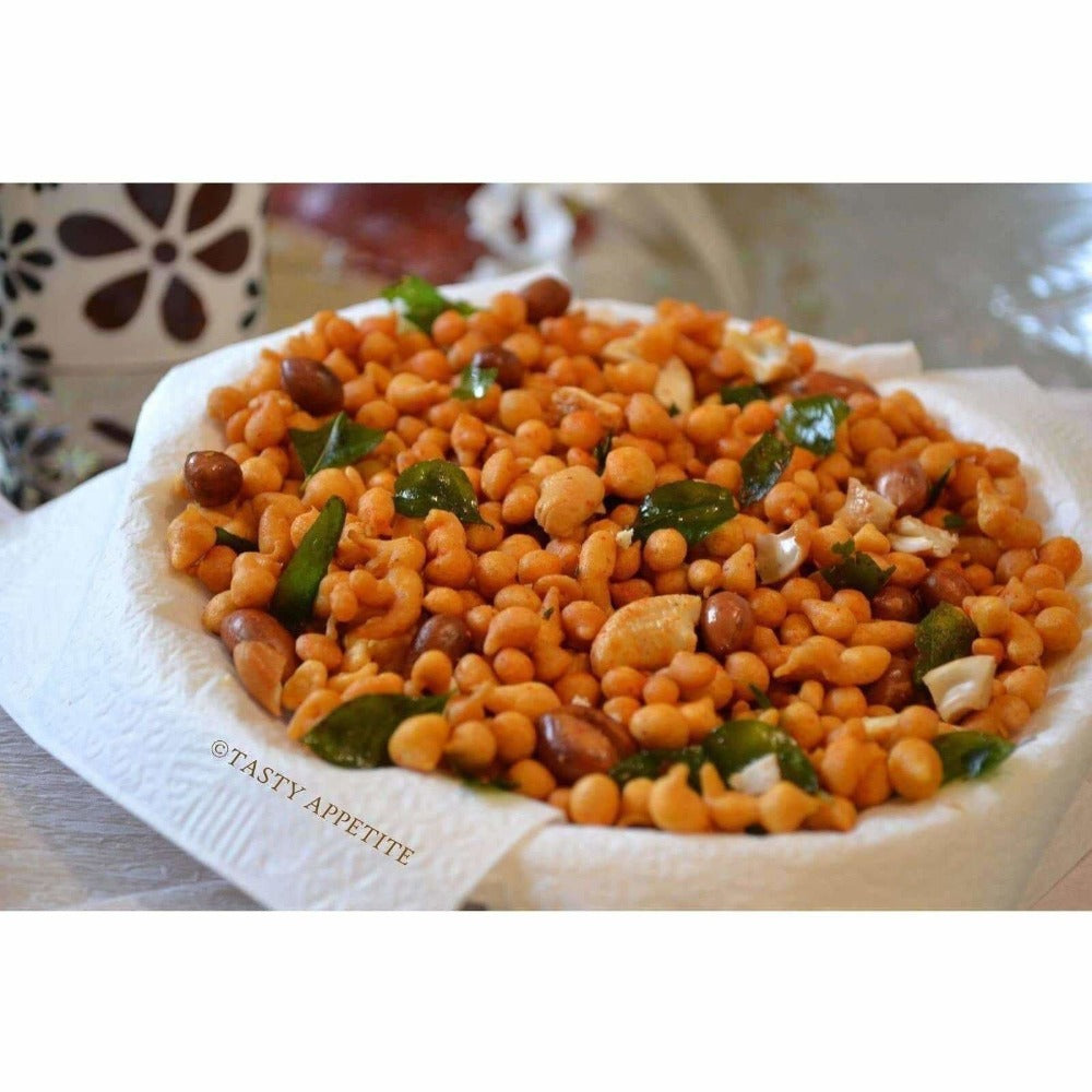 Image 1 of Vellanki Foods Kara / Khara Boondi | Fried Crispy & Spicy Bengal Gram Flour Balls | Ready to Eat Snacks