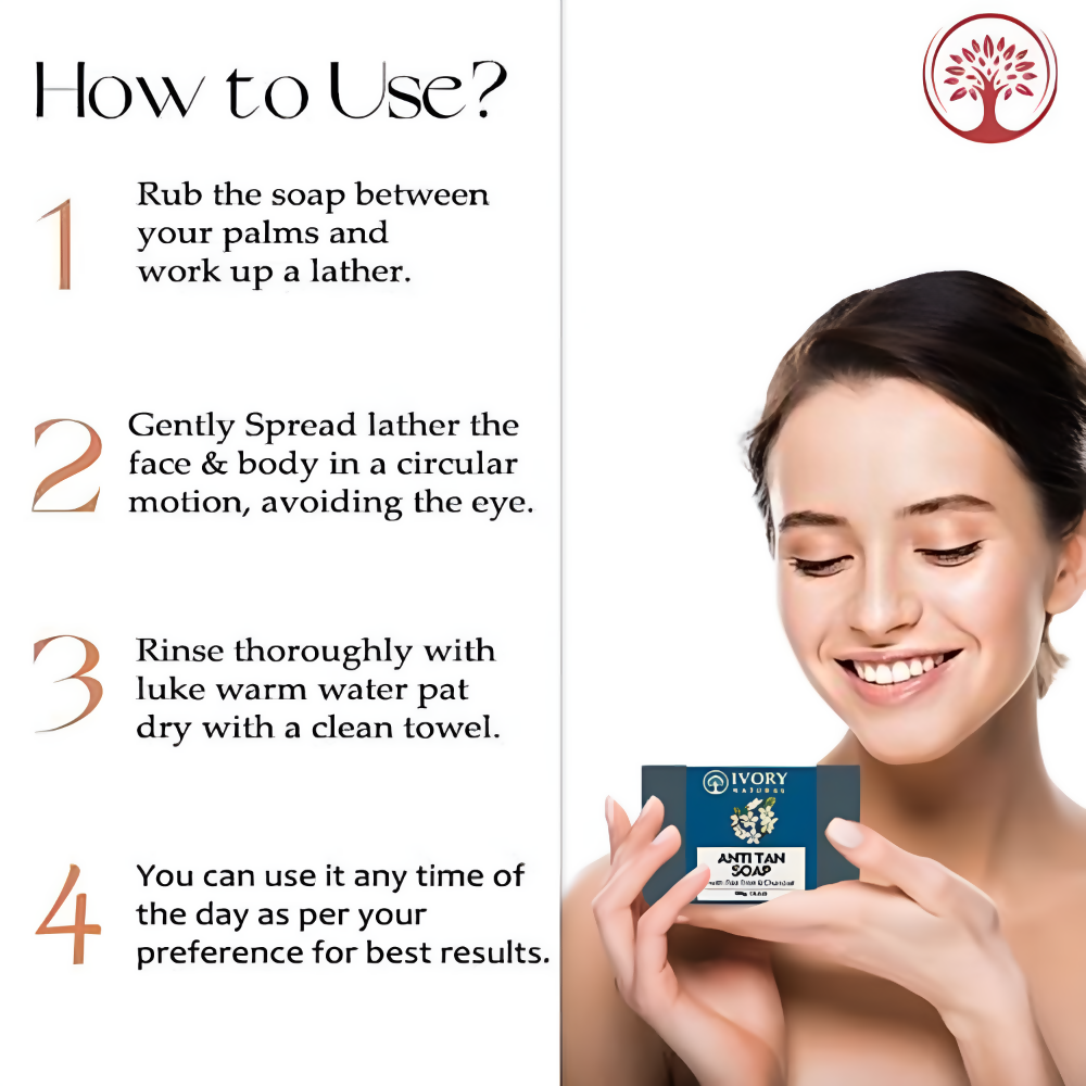 Image 4 of Ivory Natural Tan Soap - Tanning, Protect From Uv Rays For Both Men & Women