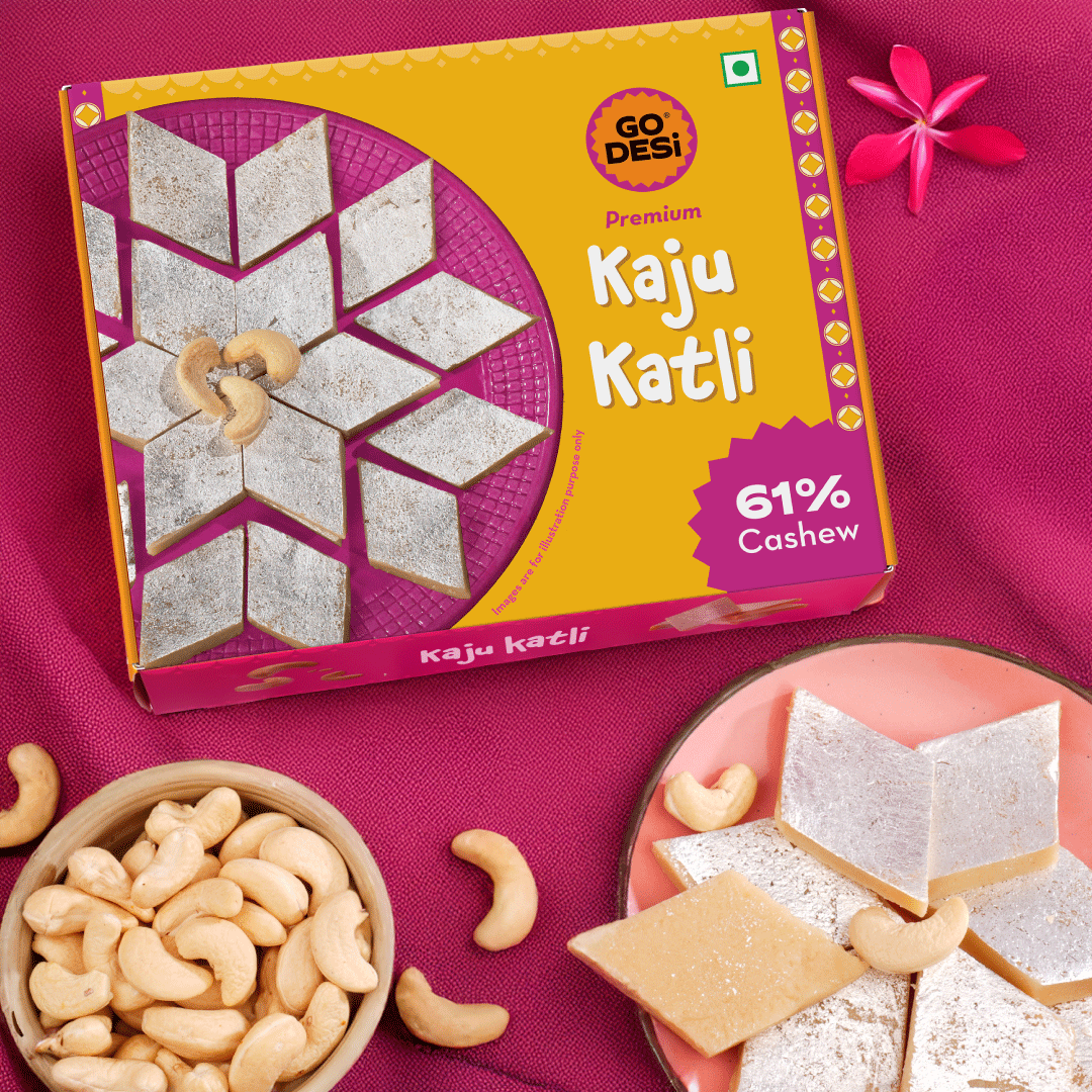 Image 2 of Go desi Premium Kaju Katli | Made with 61% Cashews