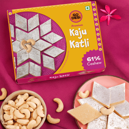 Image 2 of Go desi Premium Kaju Katli | Made with 61% Cashews