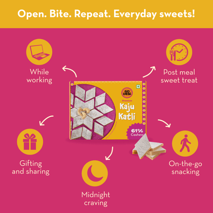 Image 5 of Go desi Premium Kaju Katli | Made with 61% Cashews
