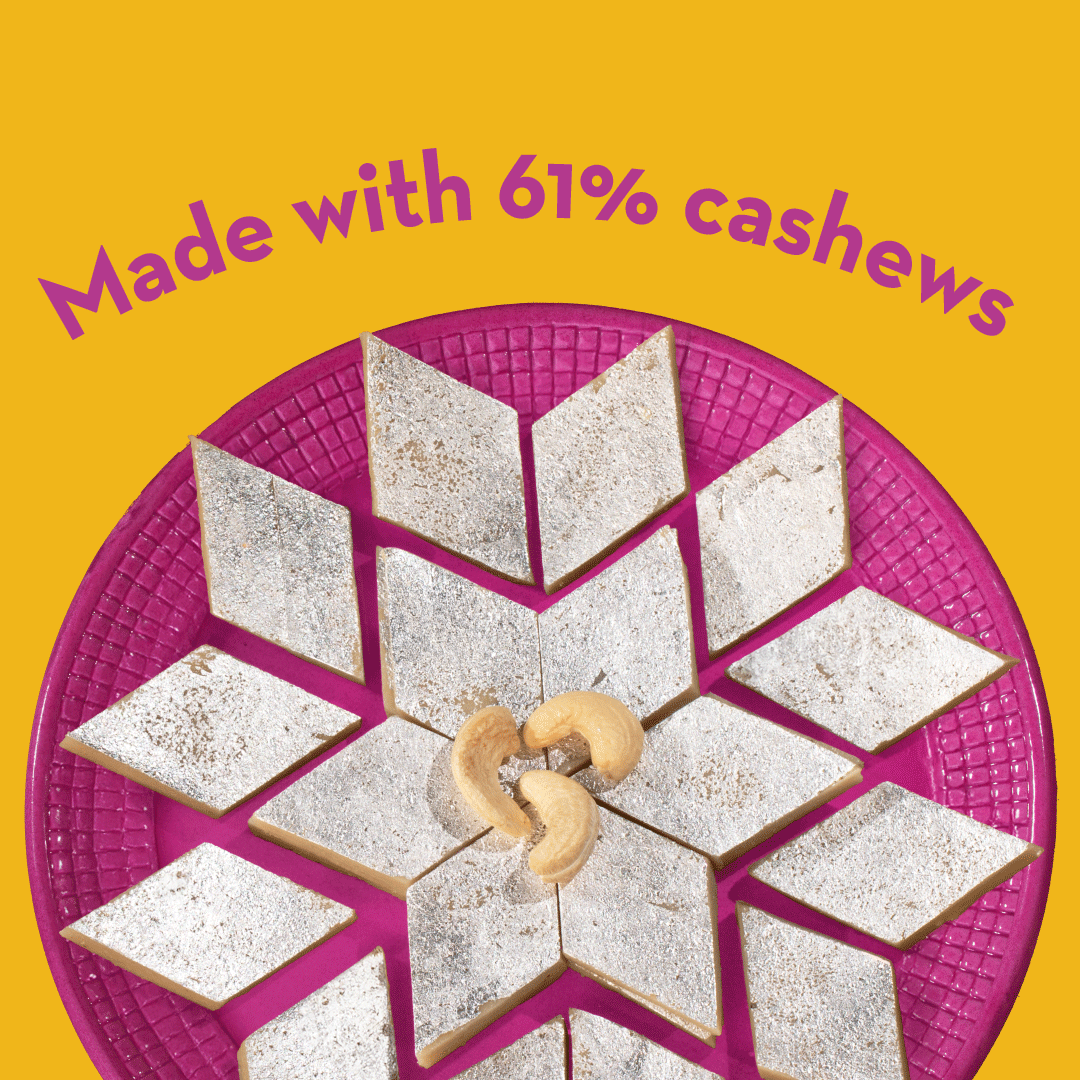 Image 3 of Go desi Premium Kaju Katli | Made with 61% Cashews