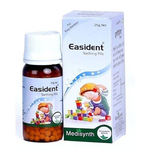 Image 1 of 25 gm for the product Medisynth Easident Teething Pills