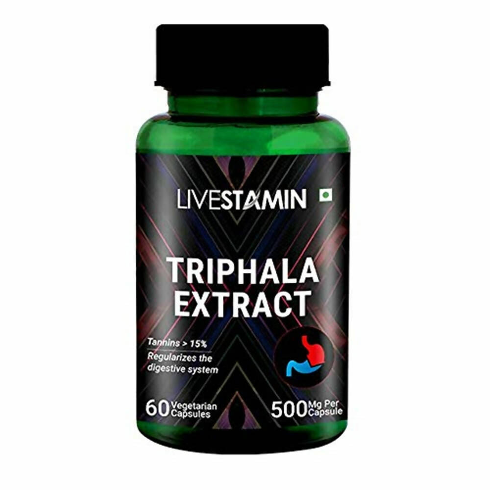 Image 1 of 60 caps for the product Livestamin Triphala Extract Capsules
