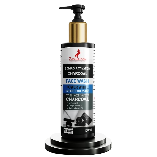 Image 1 of 100 ml for the product Zenius Activated Charcoal Face Wash for Cleanse Face Dirt and Improve Skin