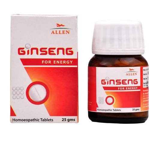 Image 1 of 25 gm for the product Allen Homeopathy Ginseng Tablets