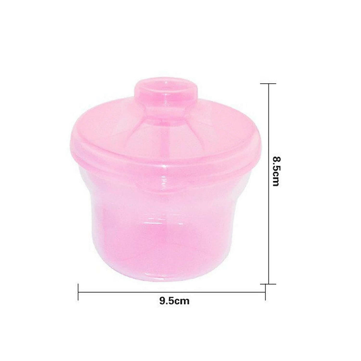 Image 4 of Safe-O-Kid Bpa Free Portable Milk Powderfood Storage Box For Baby, Pink