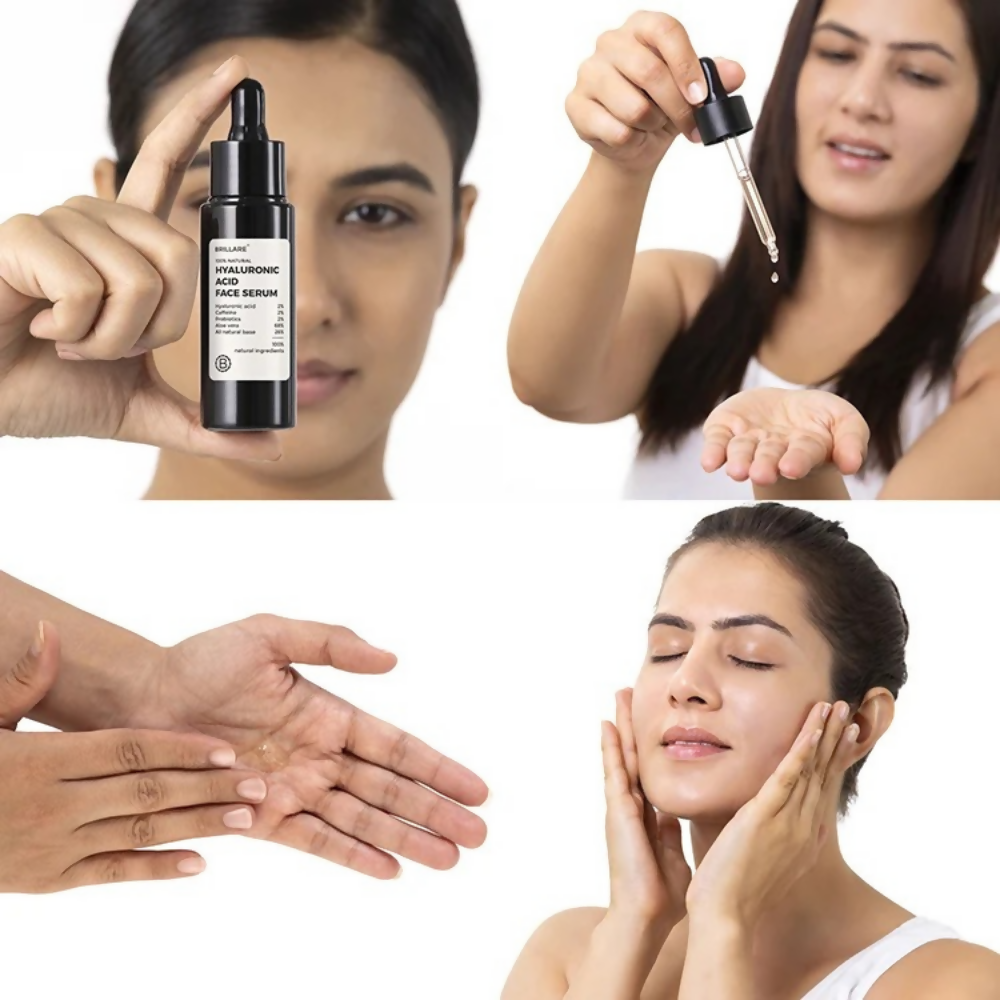 Image 4 of Brillare 2% Hyaluronic Acid Face Serum & Rose Powder Face Wash