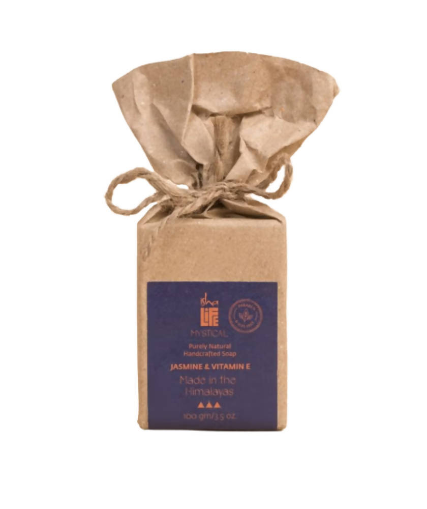 Image 1 of 100 gm for the product Isha Life Jasmine & Vitamin E Soap