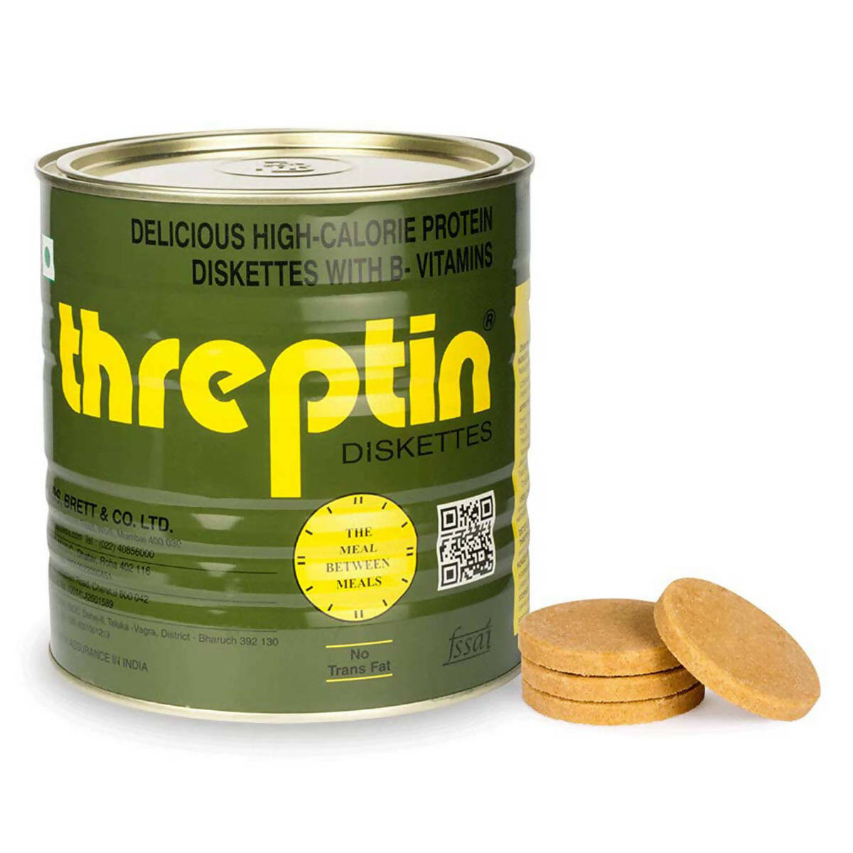Image 1 of Threptin High-Calorie Protein Diskettes - Vanilla Flavor