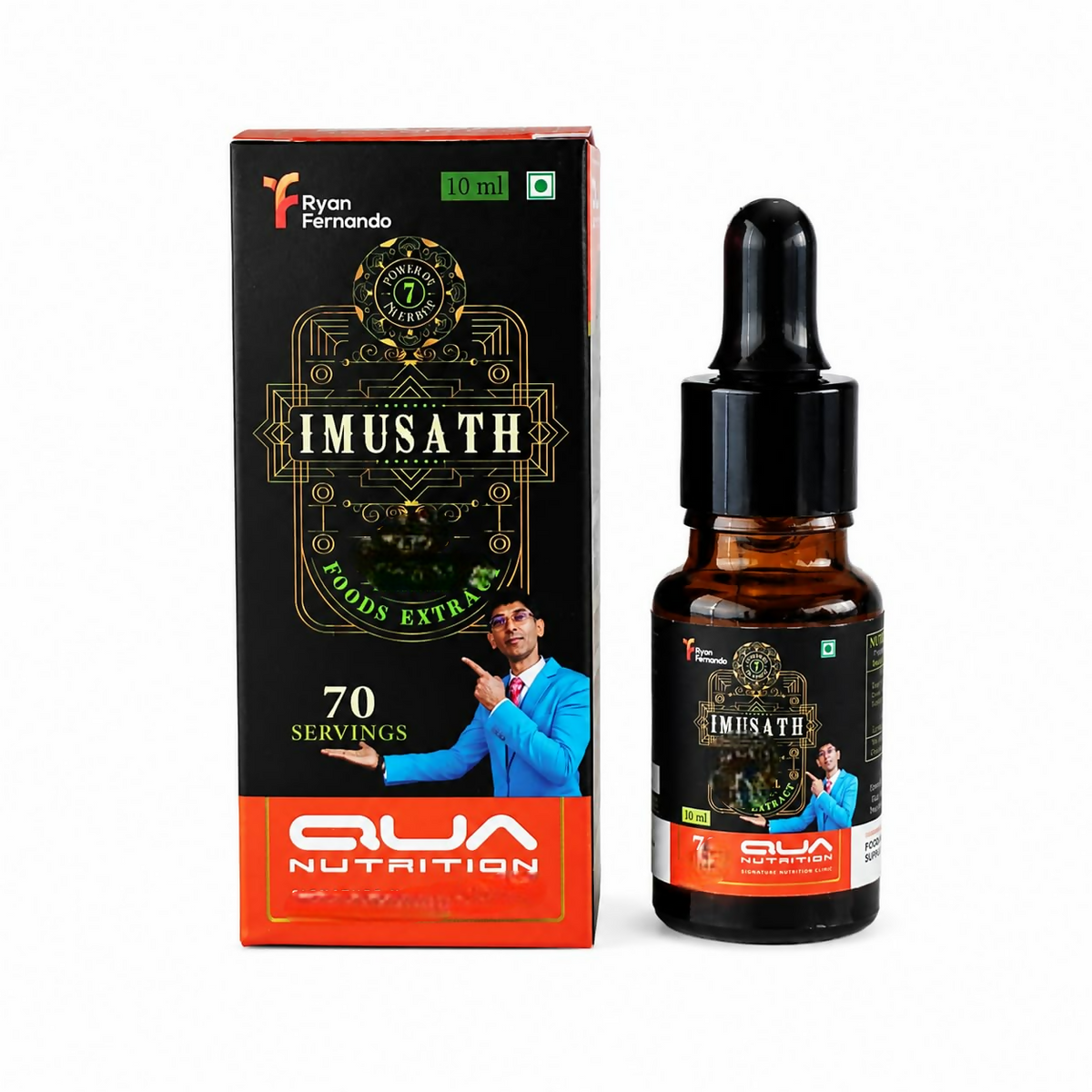 Image 1 of 10 ml for the product Qua Nutrition 1CHAZE Imusath Organic Tulsi Drops