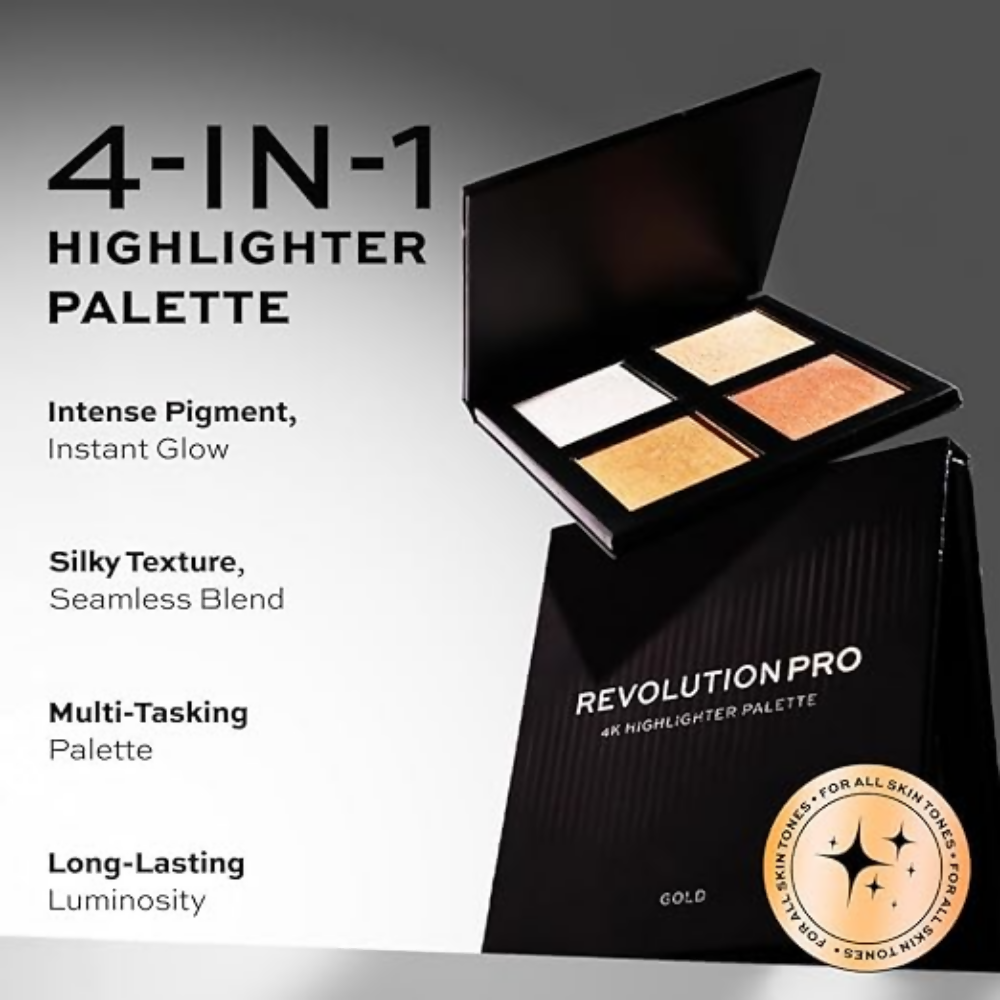 Image 2 of Revolution Pro 4k Highlighter Palette