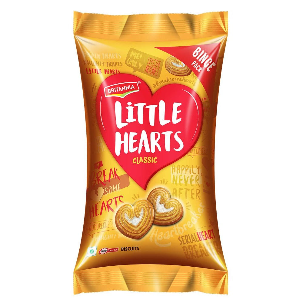 Image 1 of 75 gm / Pack of 1 for the product Britannia Little Hearts Biscuits, 75g