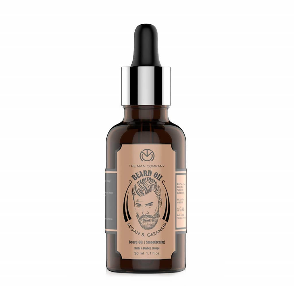 Image 1 of 30 ml / Pack of 1 for the product The Man Company Beard Softener Oil With Argan & Geranium