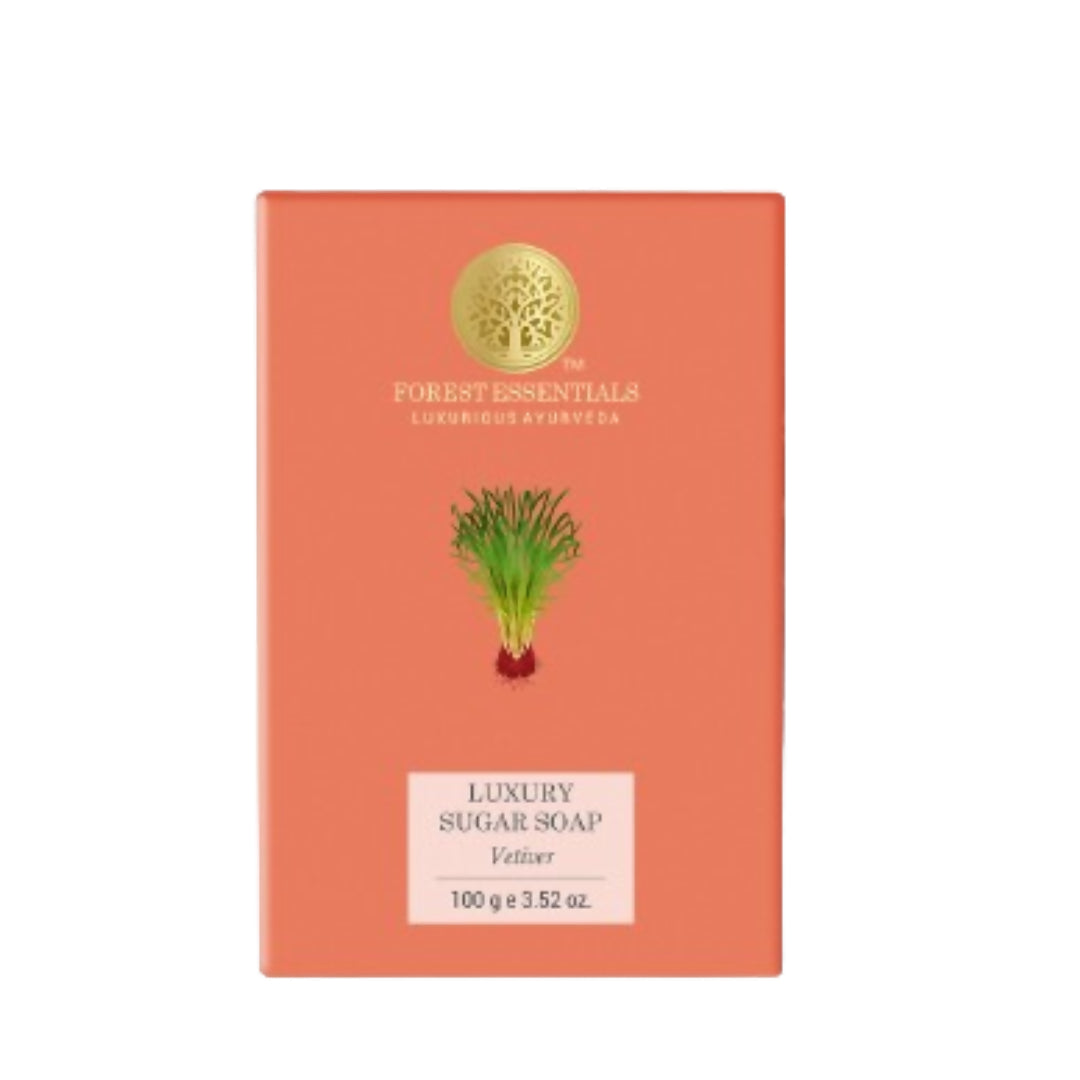 Image 1 of Forest Essentials Luxury Sugar Soap Vetiver