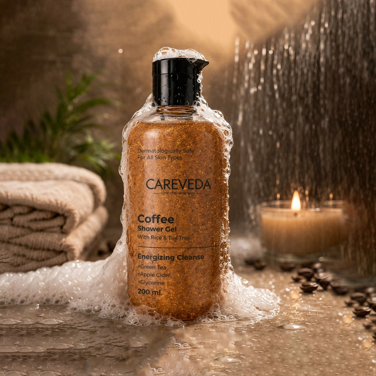 Image 3 of CareVeda Coffee Shower Gel | Deep Cleansing, Hydrating & Refreshing Skin