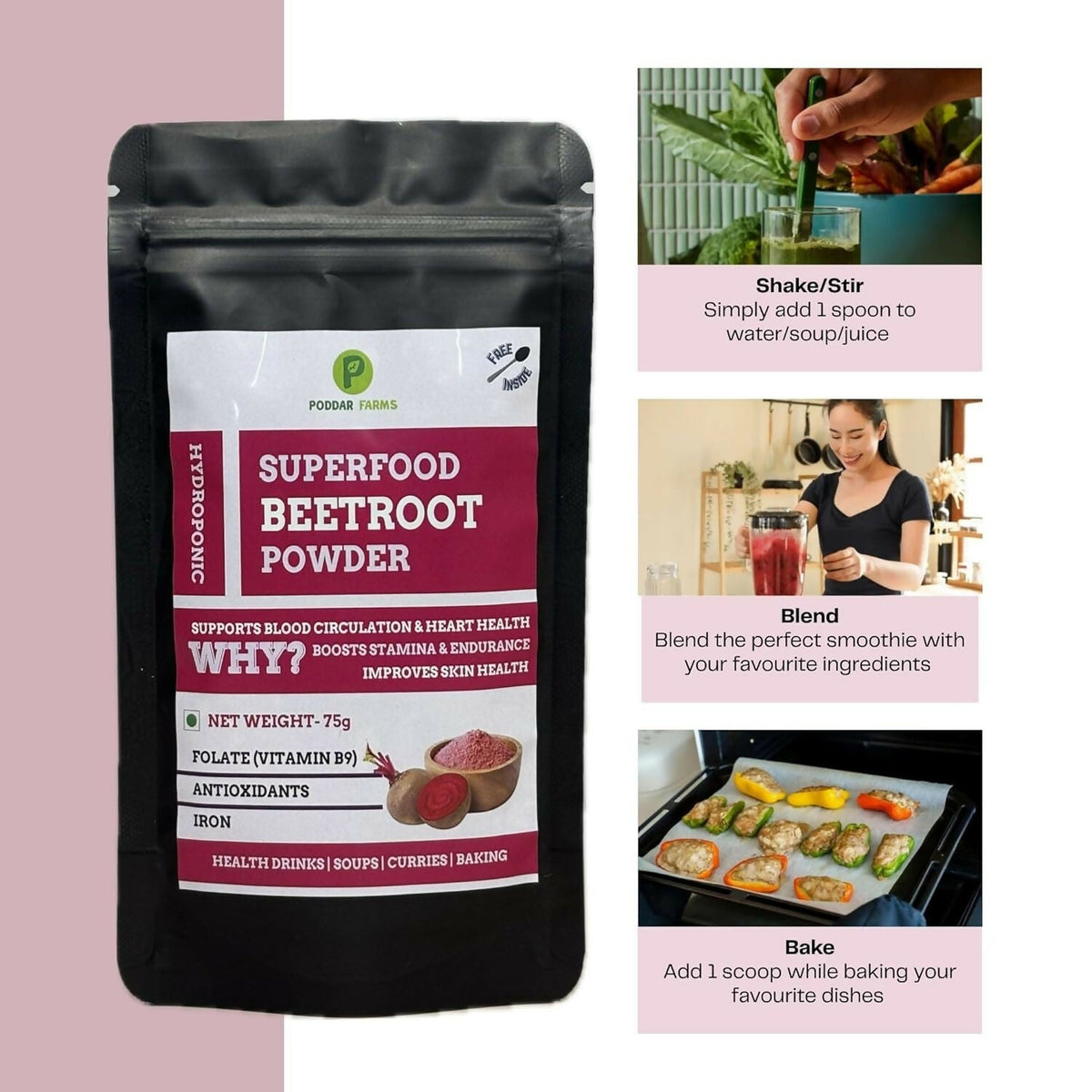 Image 3 of Poddar Farms Premium Beetroot Powder