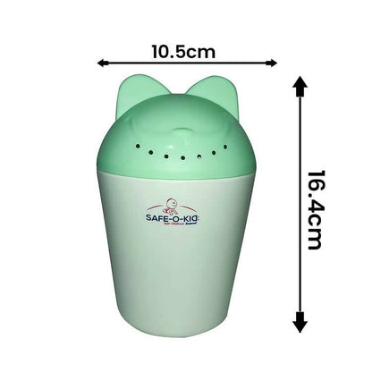 Image 3 of Safe-O-Kid Hair Washing Mug, Baby Shampoo Cup, Baby Shower, Baby Bath Rainer, Green