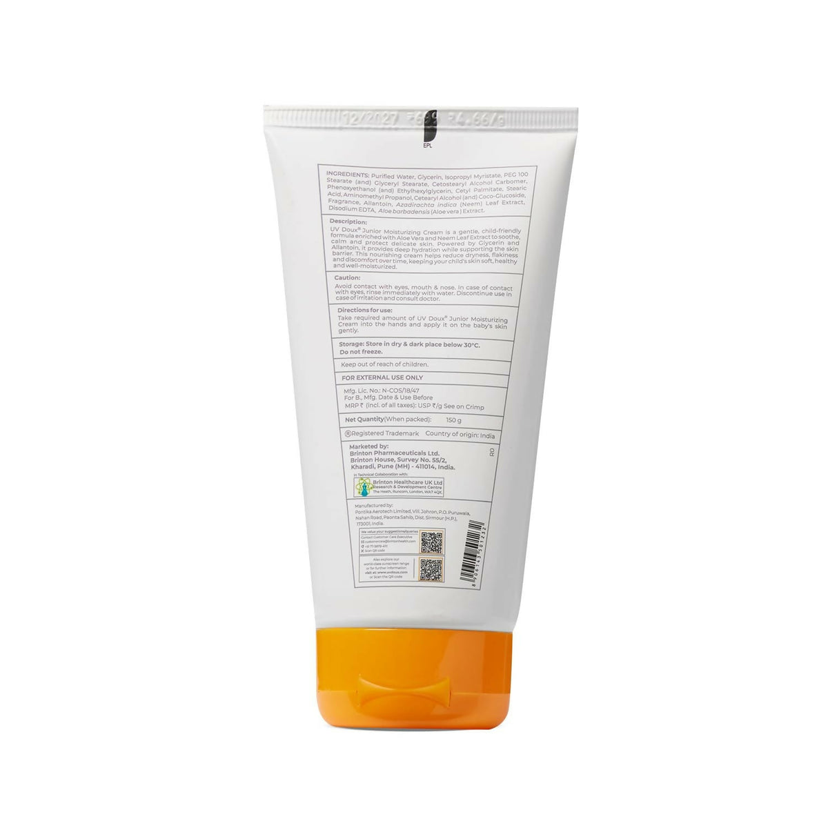 Image 2 of Brinton Uv Doux Jr Moisturiser Cream