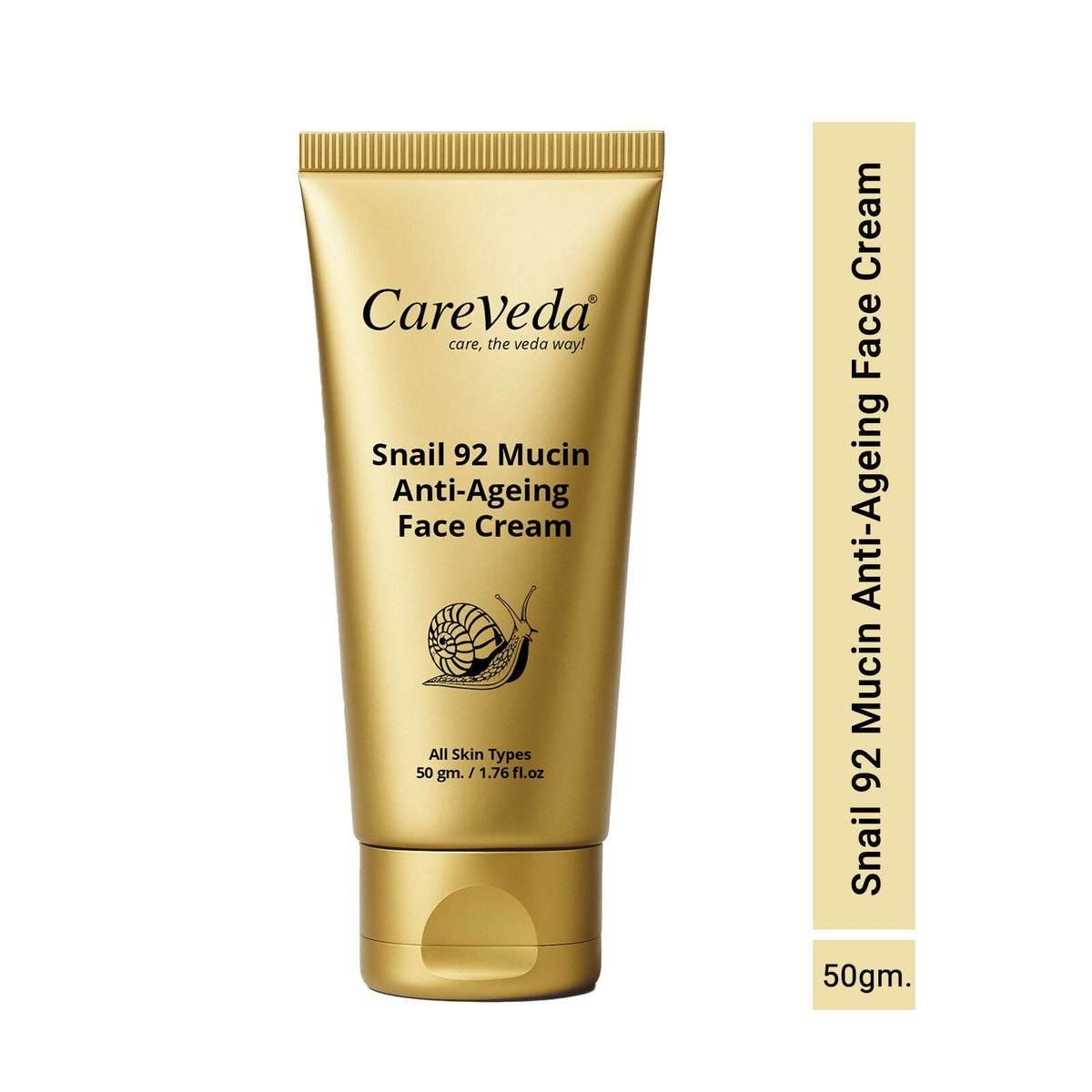 Image 2 of CareVeda Snail 92 Mucin Anti-Aging Face Cream for Skin Repair