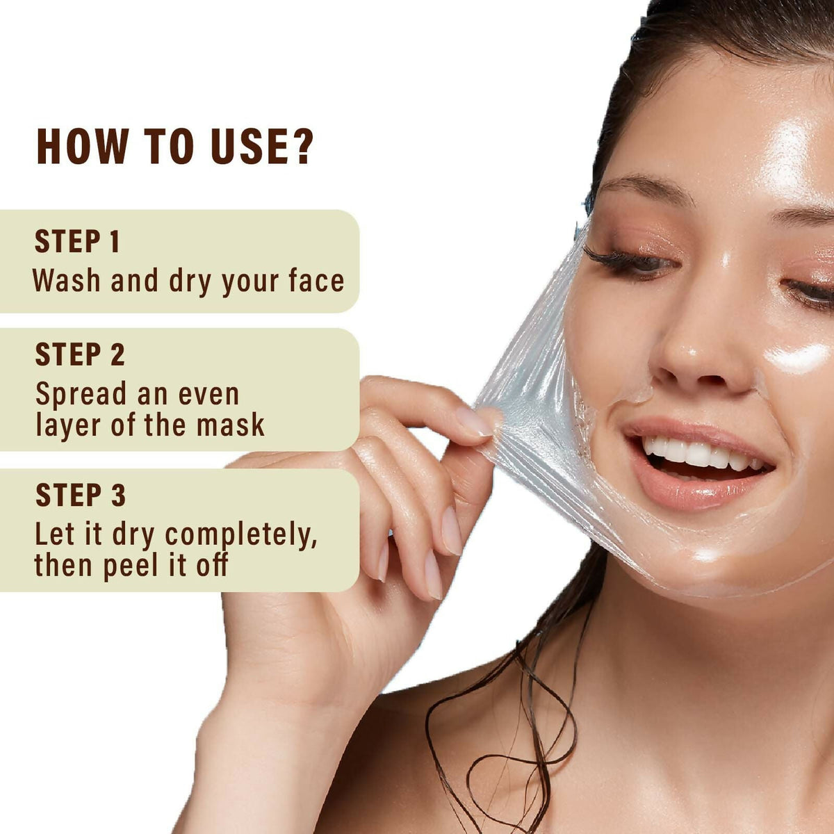 Image 8 of CareVeda Glutathione Anti-Pigmentation Peel off Mask Enriched with Kojic Acid & Arbutin