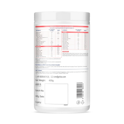 Image 3 of Gritzo SuperMilk Athlete (13+y Boy & Girl),17g Protein Powder - Double Chocolate