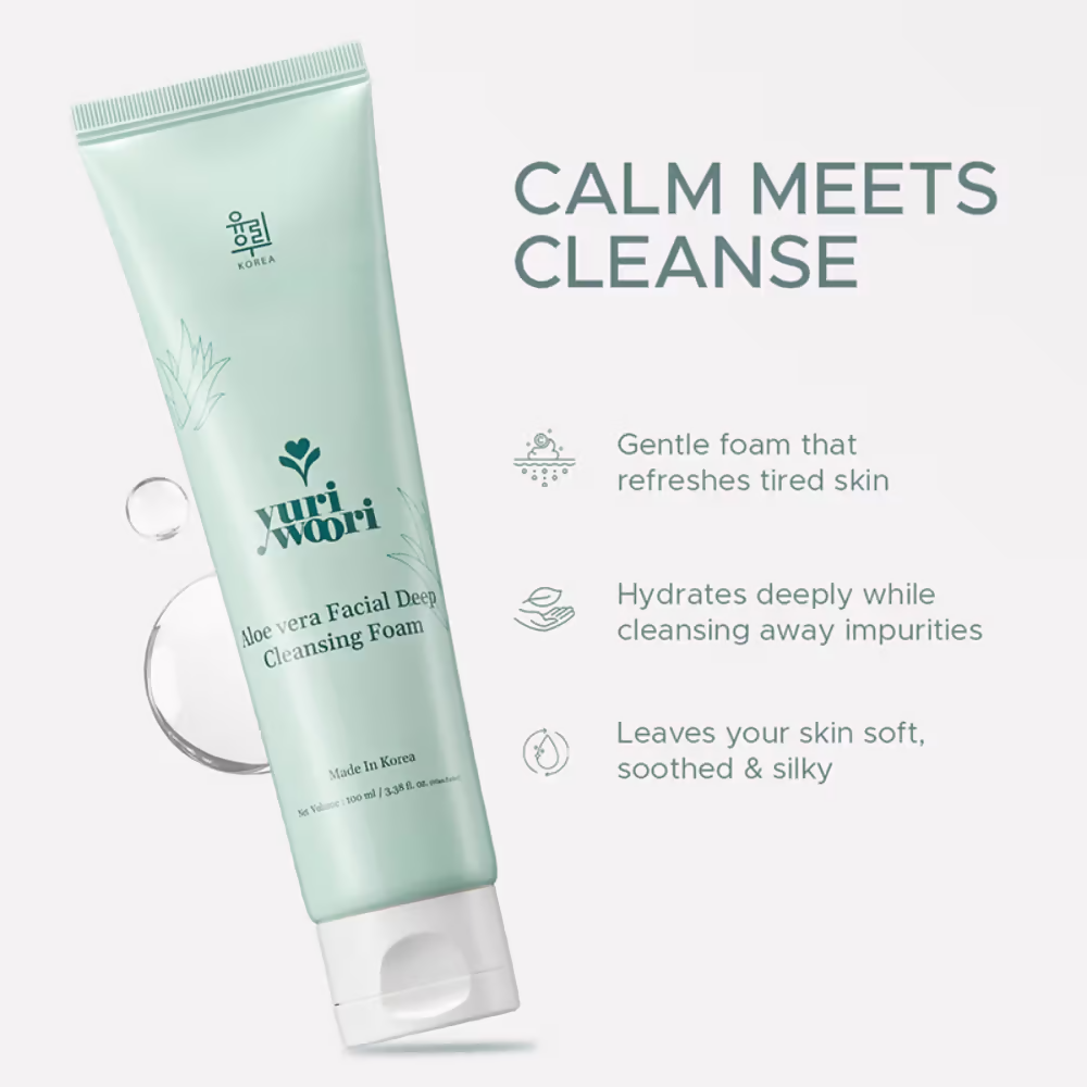 Image 2 of Yuri Woori Aloevera Facial Deep Cleansing Foam