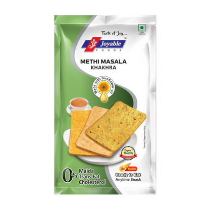 Image 1 of 40 gm for the product Joyable Methi-Masala Mini Khakhra