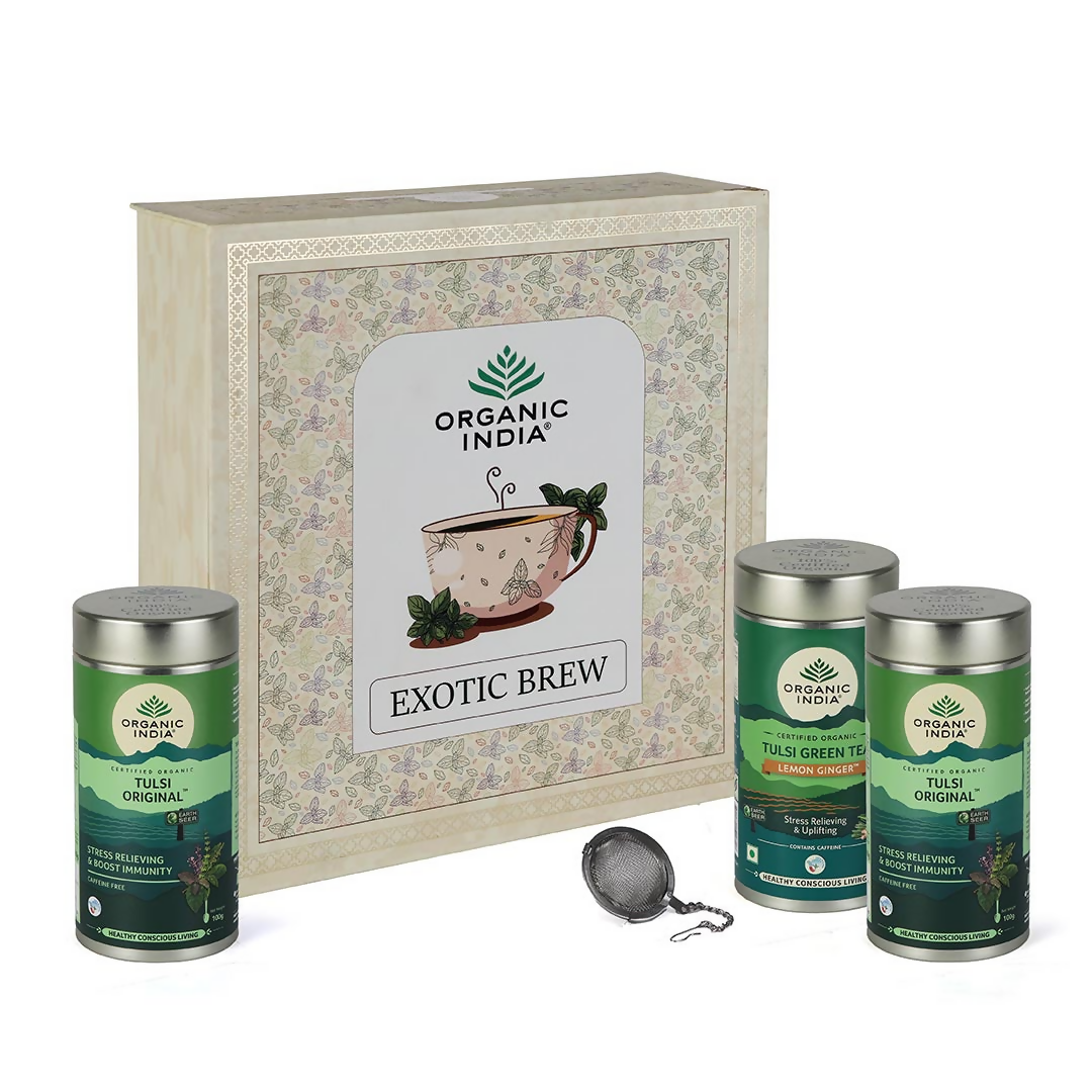 Image 1 of Organic India Exotic Brew Gift Box