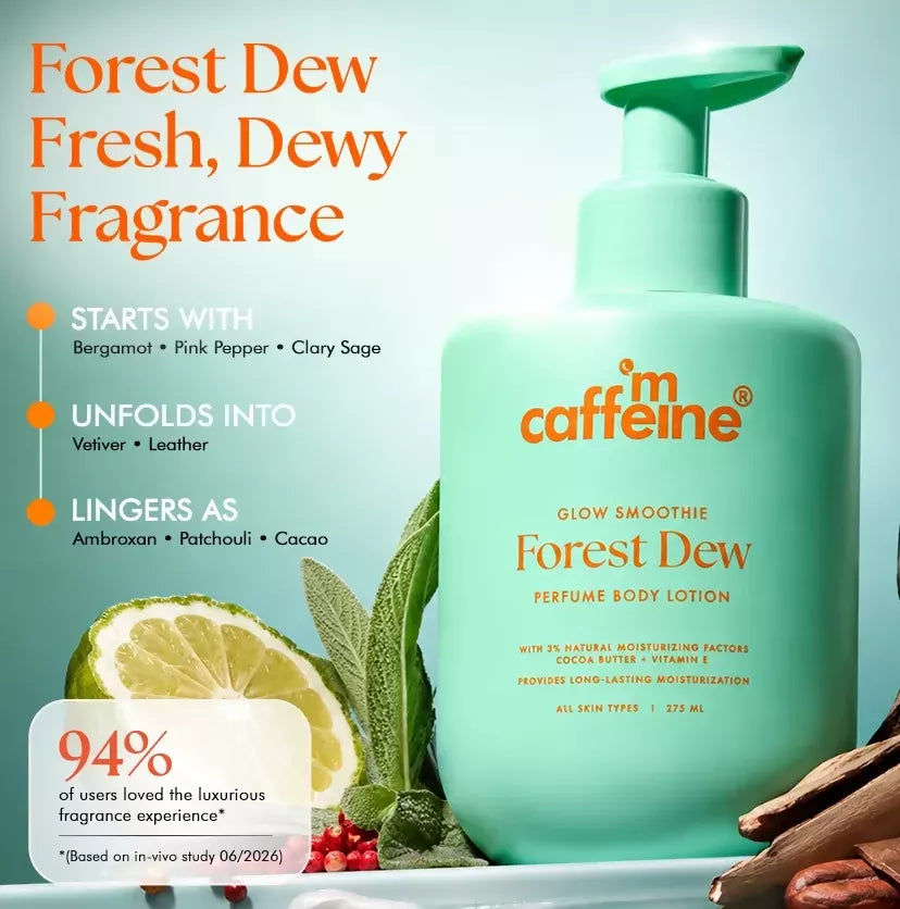 Image 7 of mCaffeine Glow Smoothie Forest Dew Perfume Body Lotion
