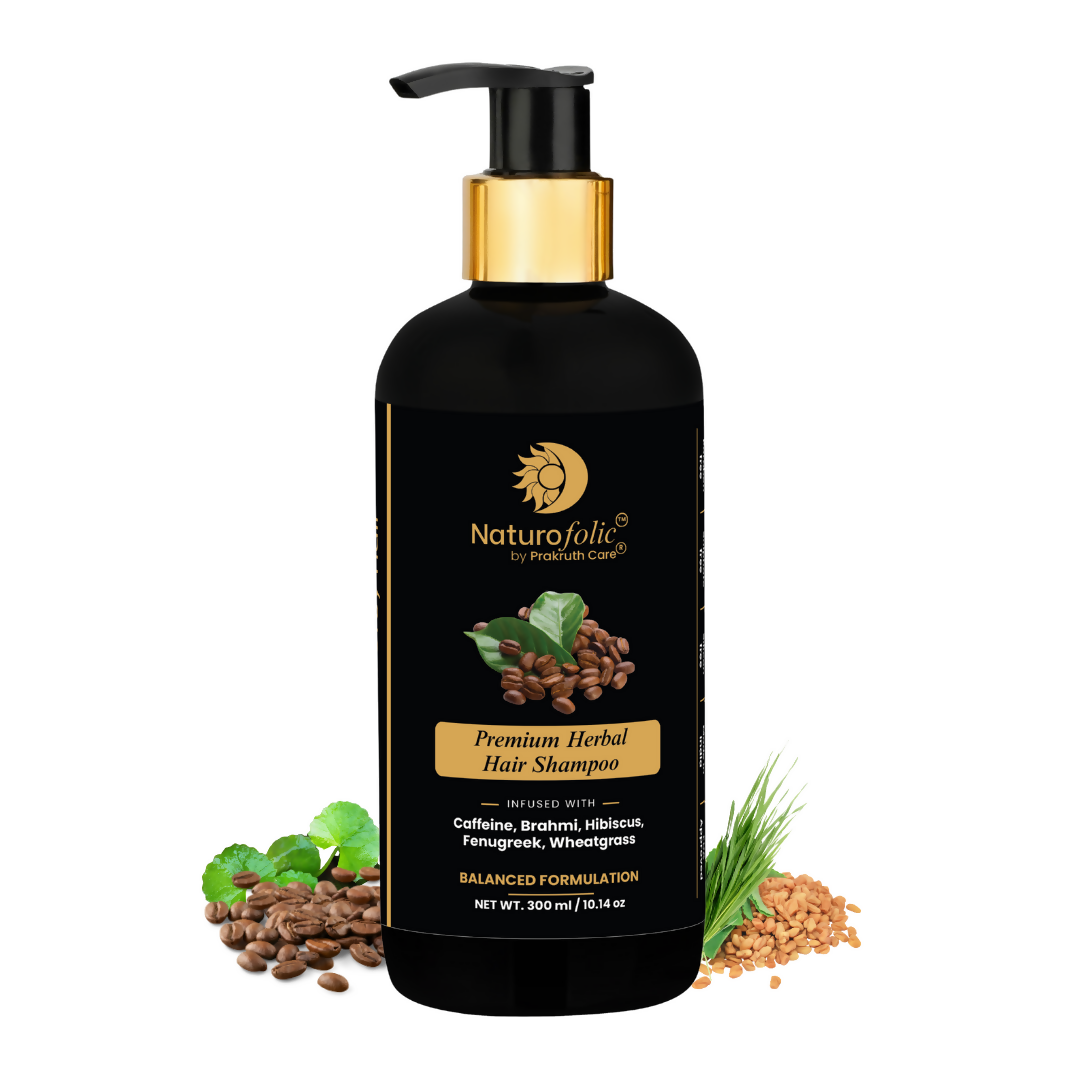 Image 1 of 300 ml / Pack of 1 for the product Prakruth Care Premium Herbal Intense Caffeine Shampoo