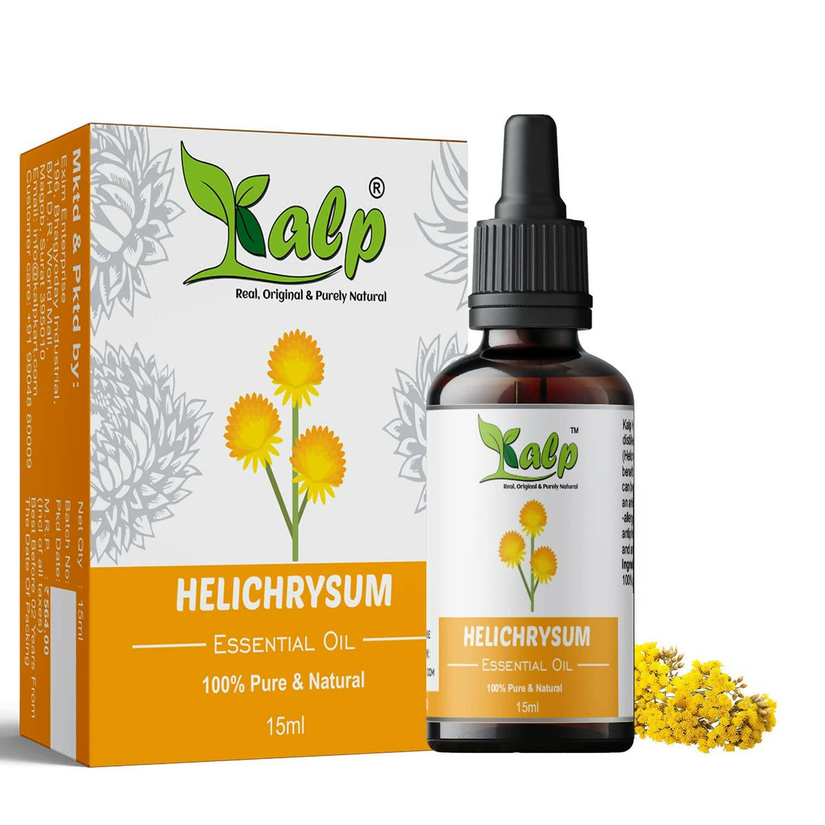 Image 1 of 15 ml / Pack of 1 for the product Kalp Helichrysum Essential Oil