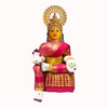Image 1 of 10 Inch for the product Ammavari Idol Varalakshmi Idol Full Set with Face - Pink