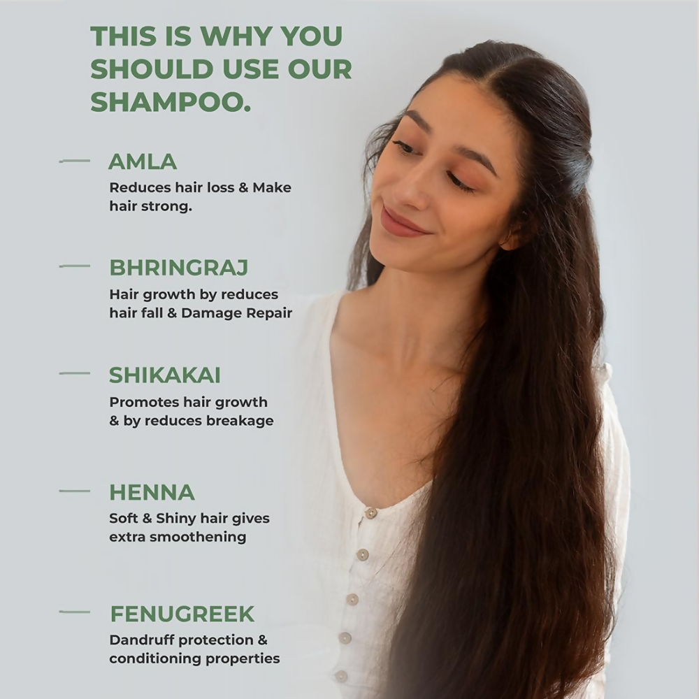 Image 8 of Pureus Herbals Amla & Bhringraj Herbal Shampoo