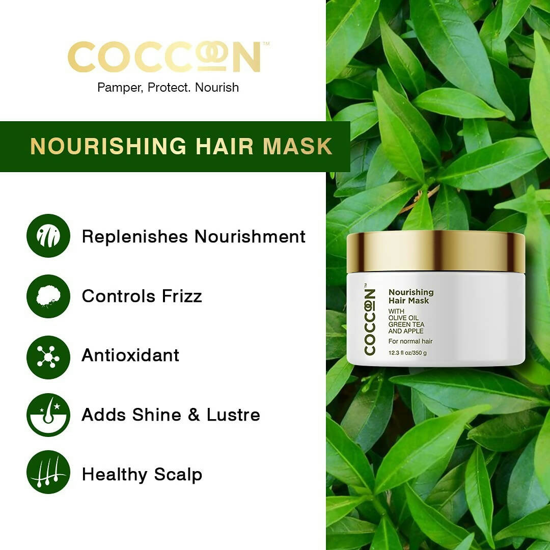 Image 3 of Coccoon Nourishing Hair Mask With Olive Oil, Green Tea & Green Apple