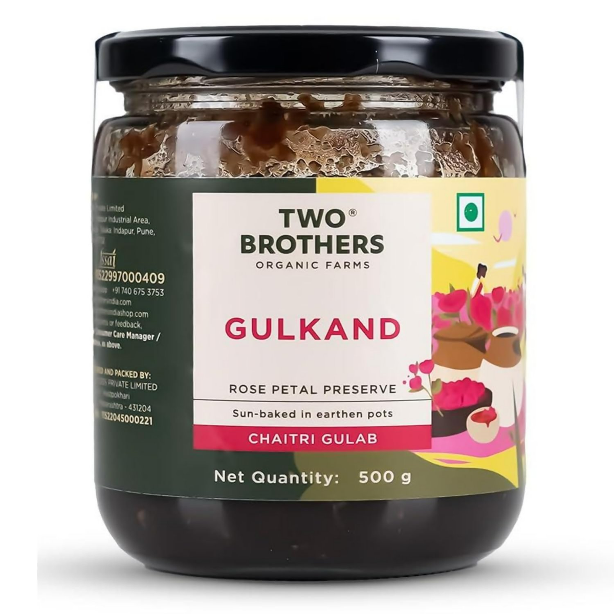 Image 1 of 500 gm for the product Two Brothers Organic Farms - Natural Gulkand