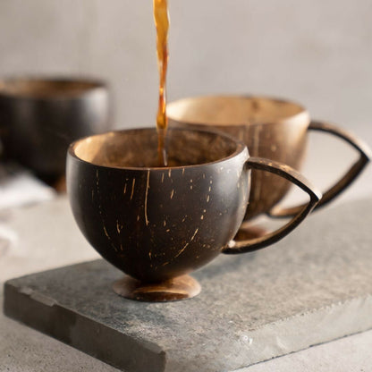 Image 3 of Thenga Coconut Shell Teacup - Brown