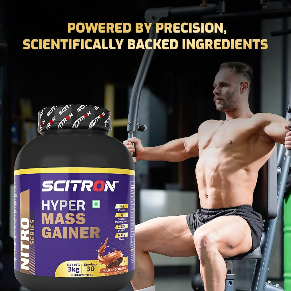 Image 8 of Scitron Nitro Series Hyper Mass Gainer Milk Chocolate