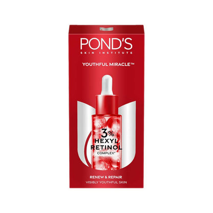 Image 1 of 28 ml / Pack of 1 for the product Ponds Youthful Miracle Hexyl Retinol Complex, Renew & Repair Serum