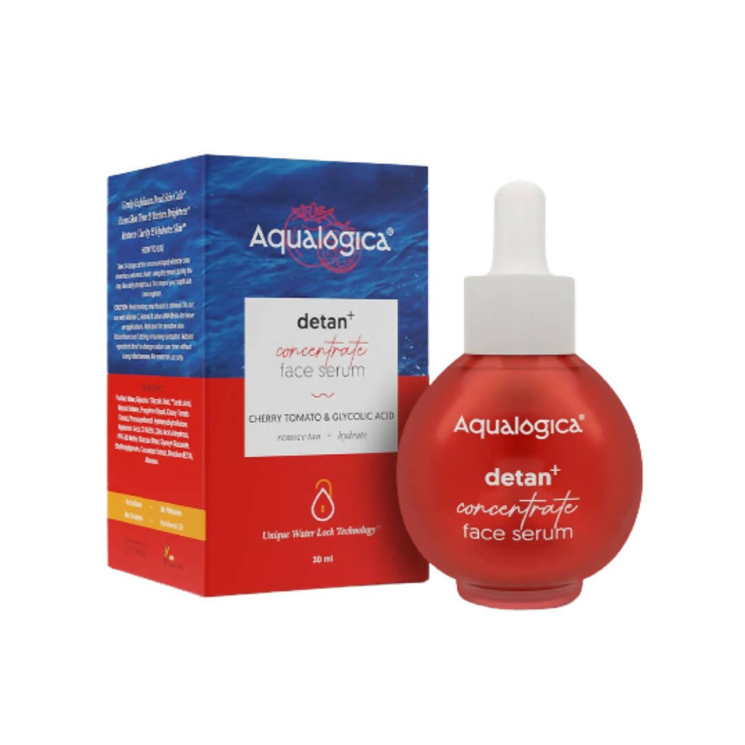 Image 1 of 30 ml / Pack of 1 for the product Aqualogica Detan+ Concentrate Face Serum With Cherry Tomato, Glycolic Acid & Hyaluronic Acid