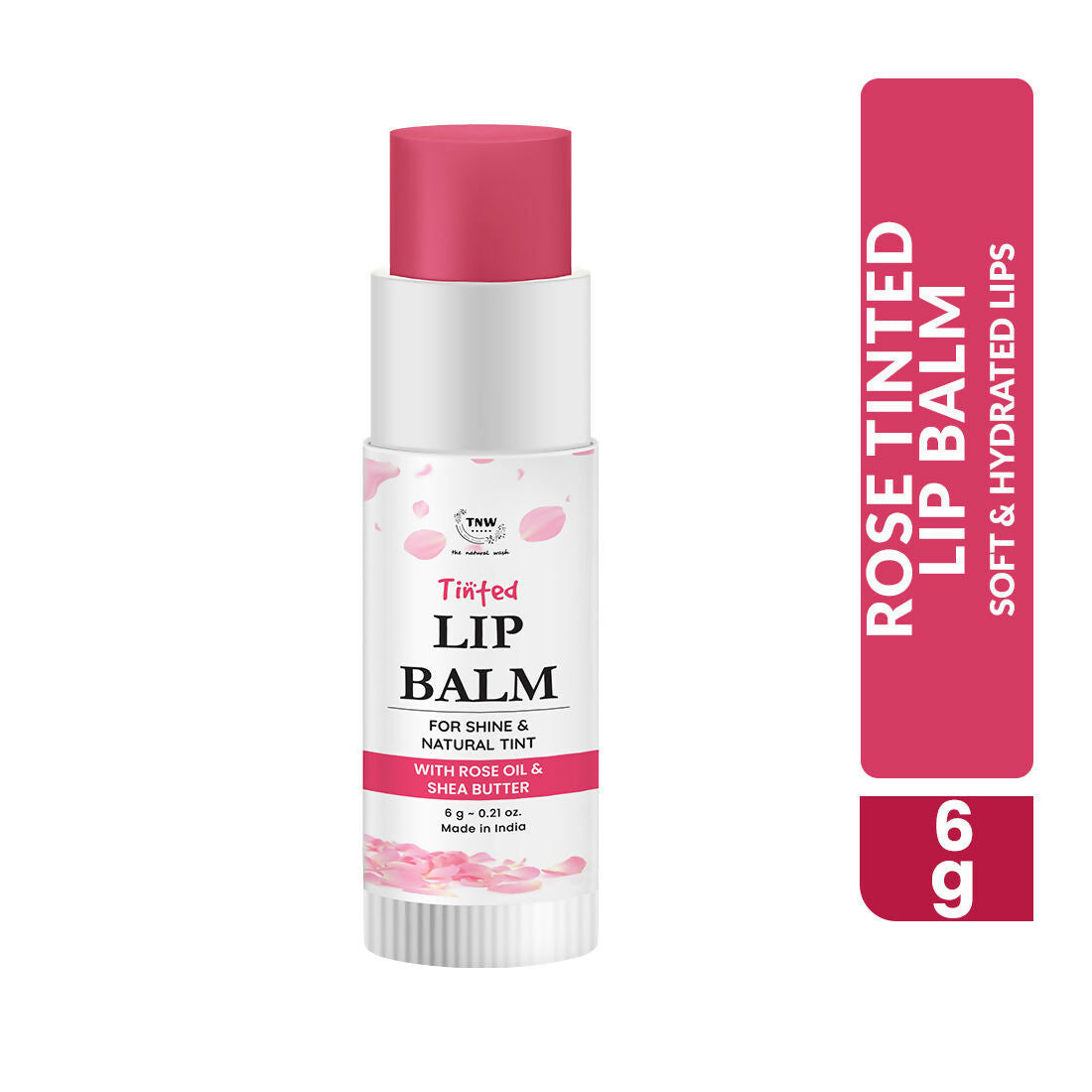 Image 2 of The Natural Wash Moisturizing Rose Tinted Lip Balm Shine & Natural Tint