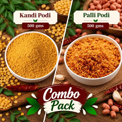 Image 2 of Tenali Ruchulu Podi Combo: Palli Podi + Kandi Podi