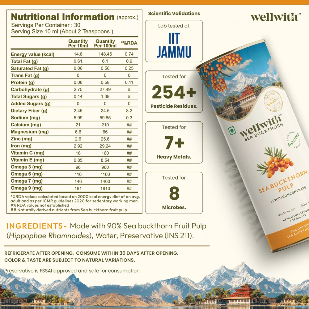 Image 7 of Wellwith Himalayan Sea Buckthorn Pulp