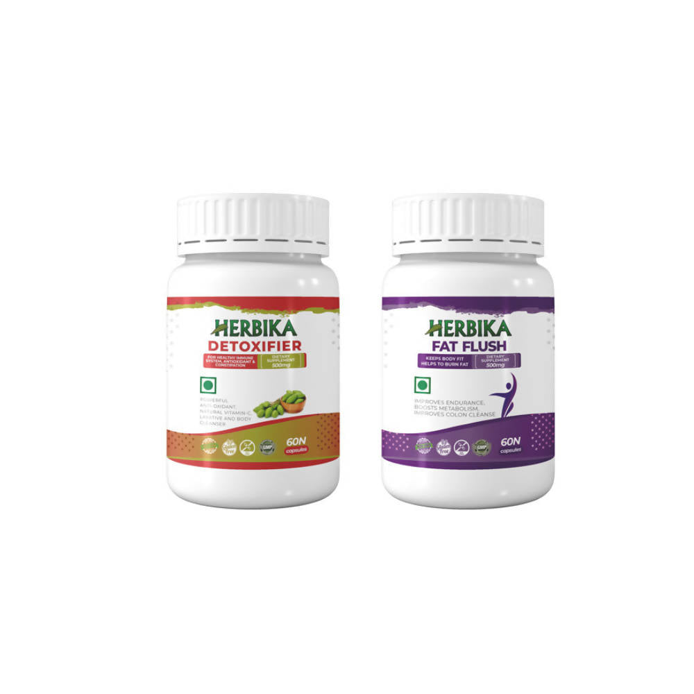 Image 1 of Combo for the product Herbika Fat Flush + Detoxifier Capsules